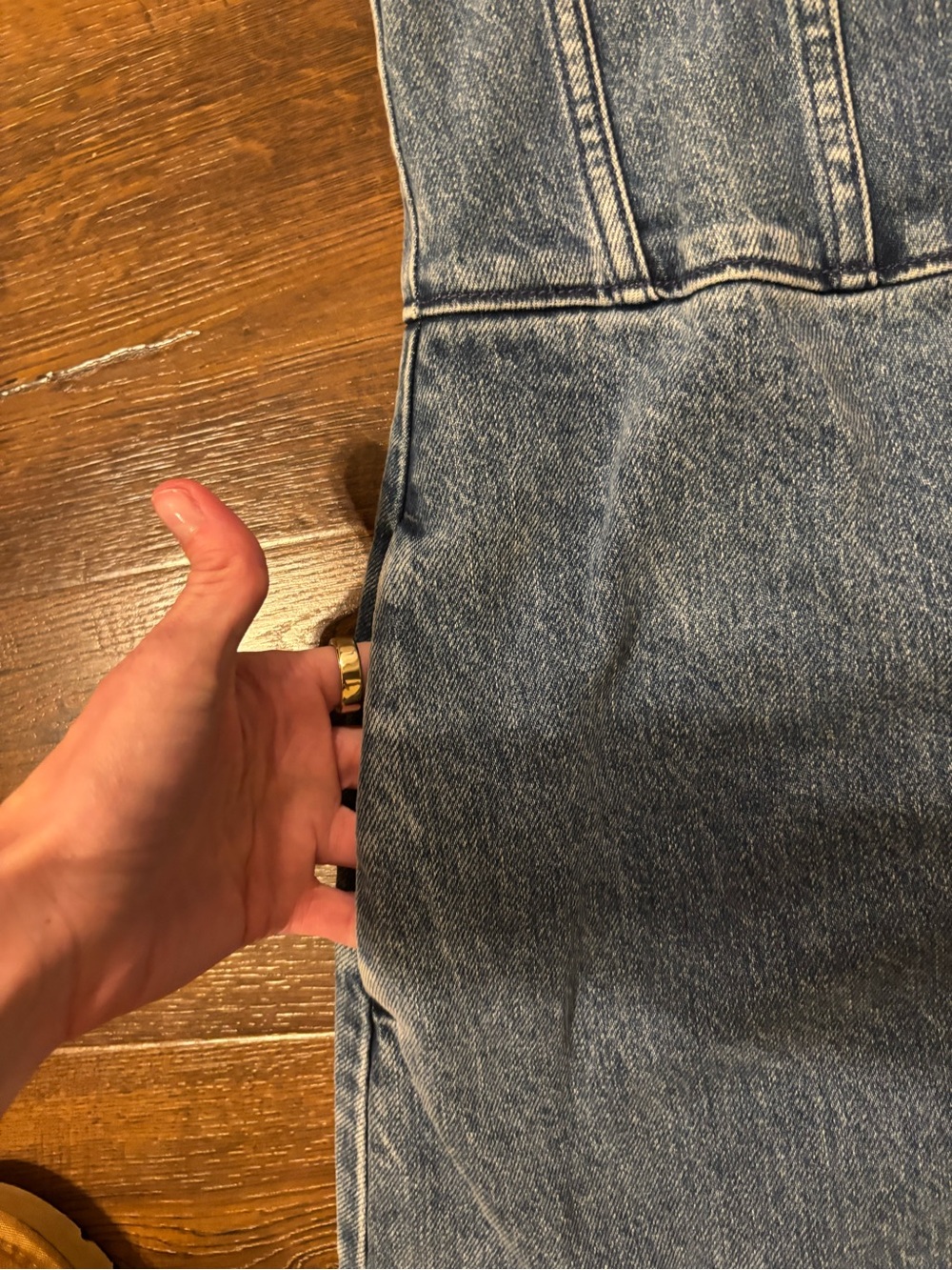 Show Me Your MuMu Denim Midi Dress - Picture 5 of 7